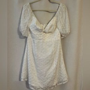 American Threads White Mini Dress